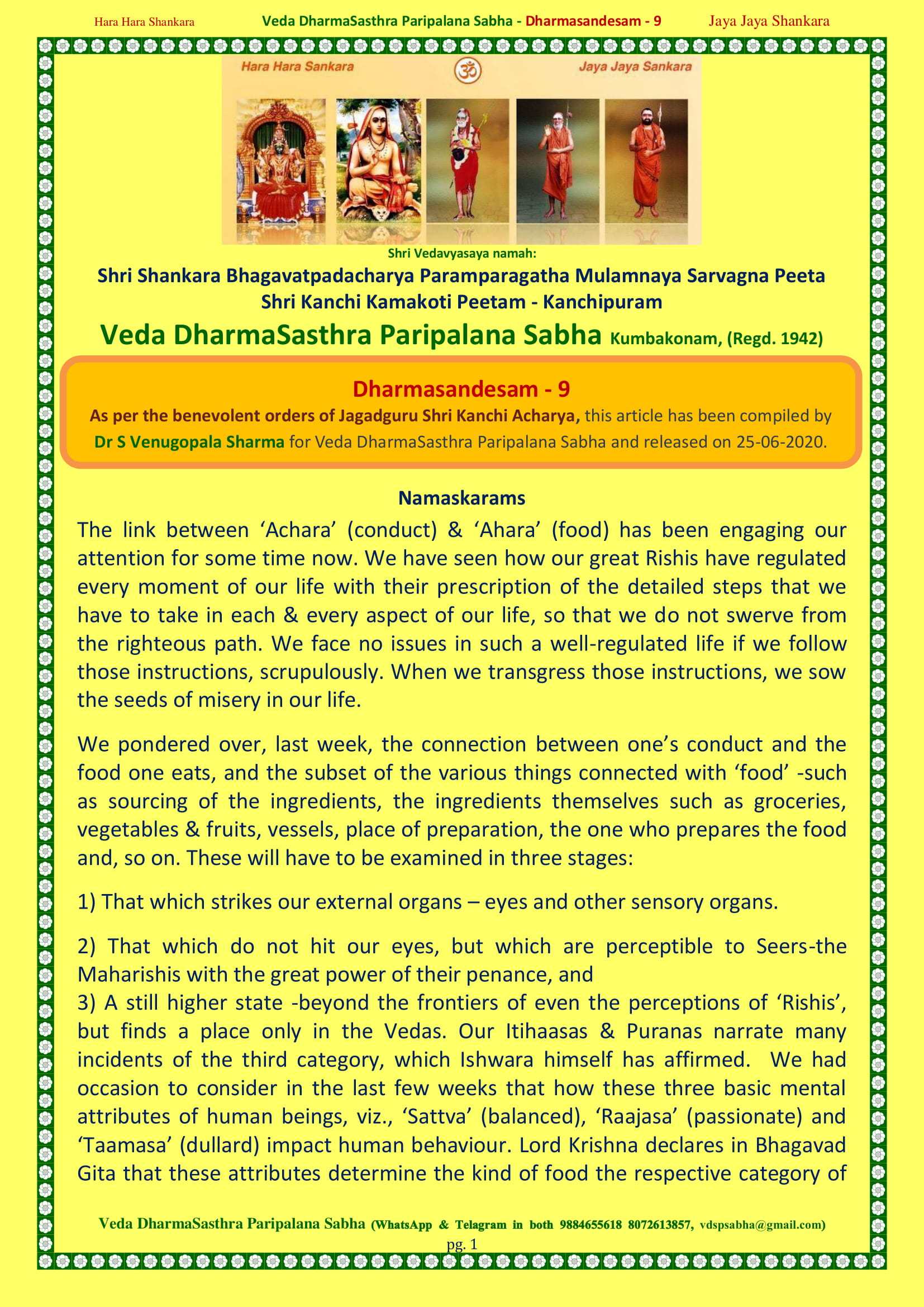 Dharmasandesam – 9